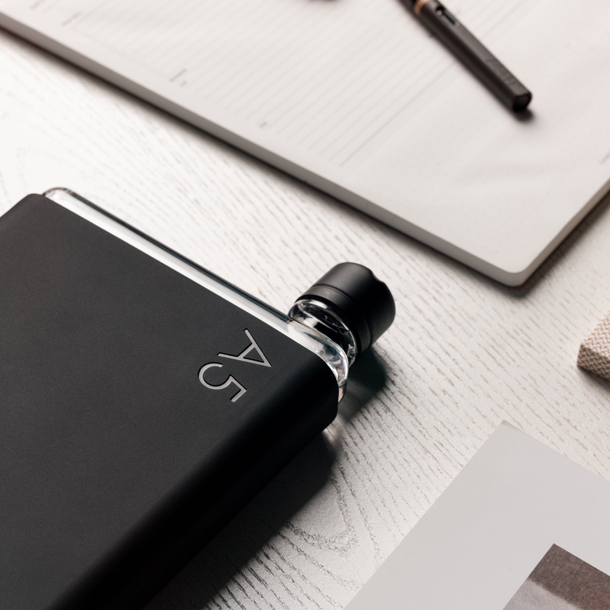 A5 Memobottle Slim Water Bottle - Eco-Friendly Reusable BPA-Free - Perfect for Office, Gym, Travel & Outdoor Activities