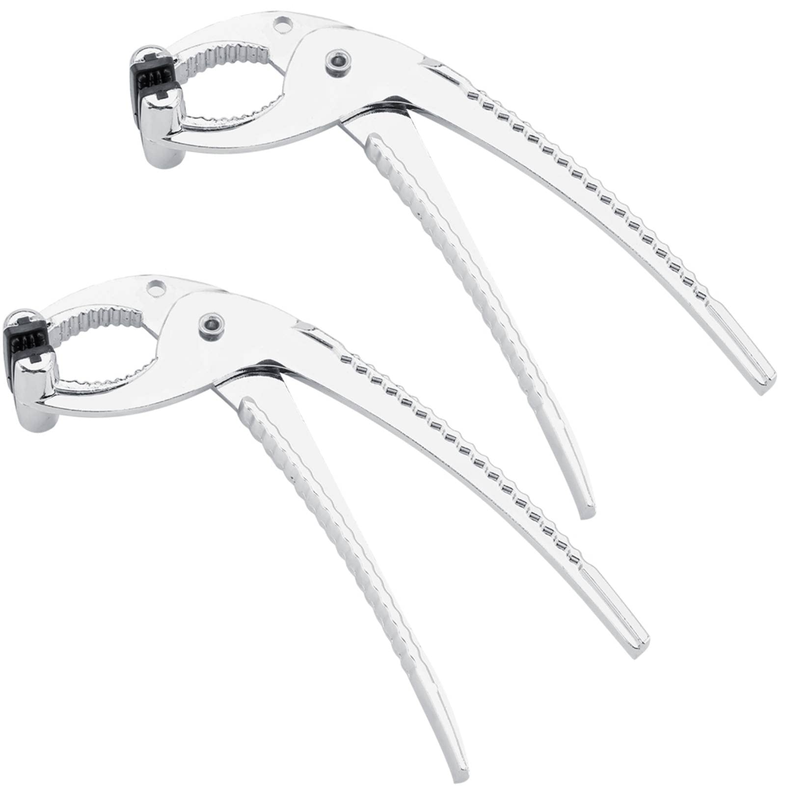 2 Pcs Hot Pot Gripper Set - Anti-Scalding Zinc Alloy Kitchen Tongs for Oven, BBQ & Cooking - Heat-Resistant Plate Clips, Pan Grabber & Baking Tray Lifter - Perfect for Hot Pots, Grilling & Microwave Use