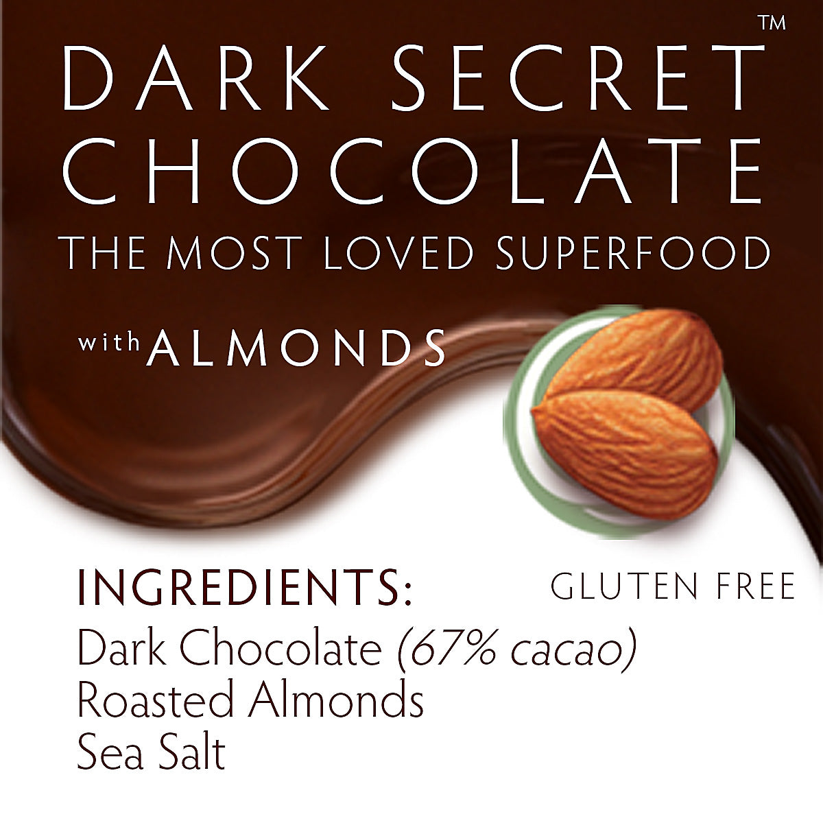 Premium Dark Chocolate with Almonds - 3 Pack (30 Day Supply) | Gourmet Snacks for Gifts, Parties & Healthy Desserts