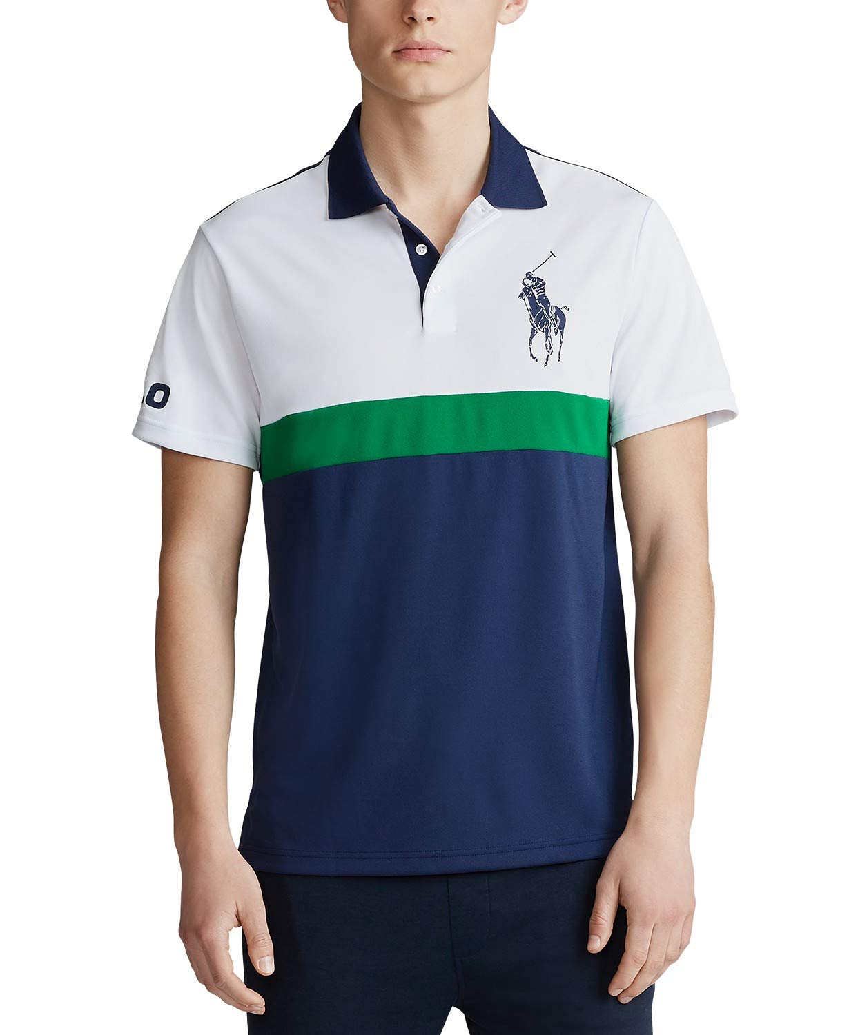 Ralph Lauren Men's Big & Tall Performance Pique Polo Shirt with Logo - Breathable Moisture-Wicking Golf & Casual Wear for Tall Men
