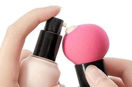 Premium Pink Mushroom Head Beauty Blender for Women & Girls - Soft Makeup Sponge for Flawless Foundation & Concealer Application - Pack of 1 - Perfect for Everyday Makeup & Travel