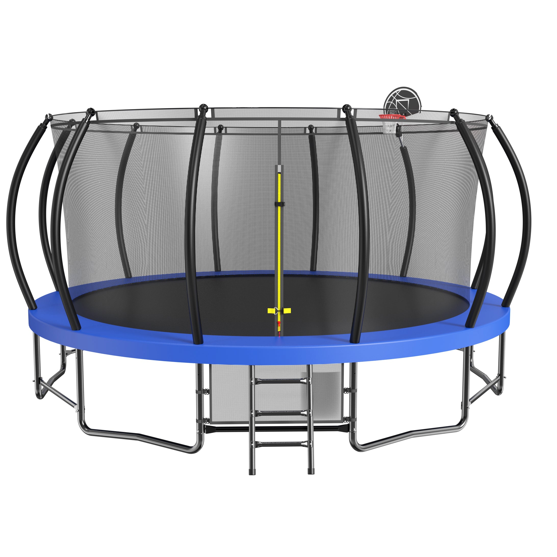 15FT Big Trampoline with Safety Enclosure - Heavy Duty Outdoor Bounce Mat for Kids & Adults - Perfect for Backyard, Garden, and Park Fun
