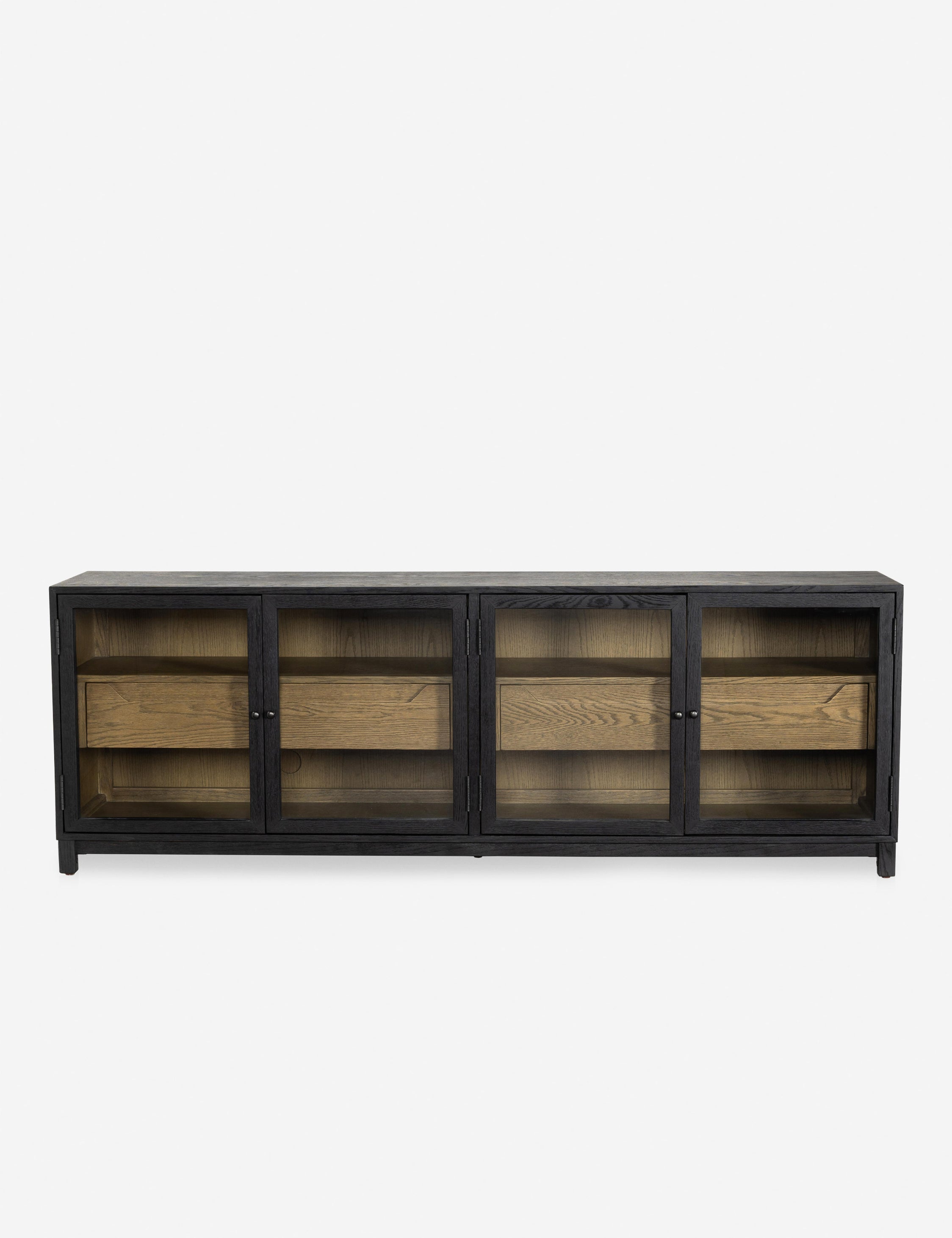 Modern Colby Media Console - Stylish TV Stand with Storage Shelves for Living Room, Bedroom & Home Theater - Perfect for Organizing Electronics & Entertainment Systems
