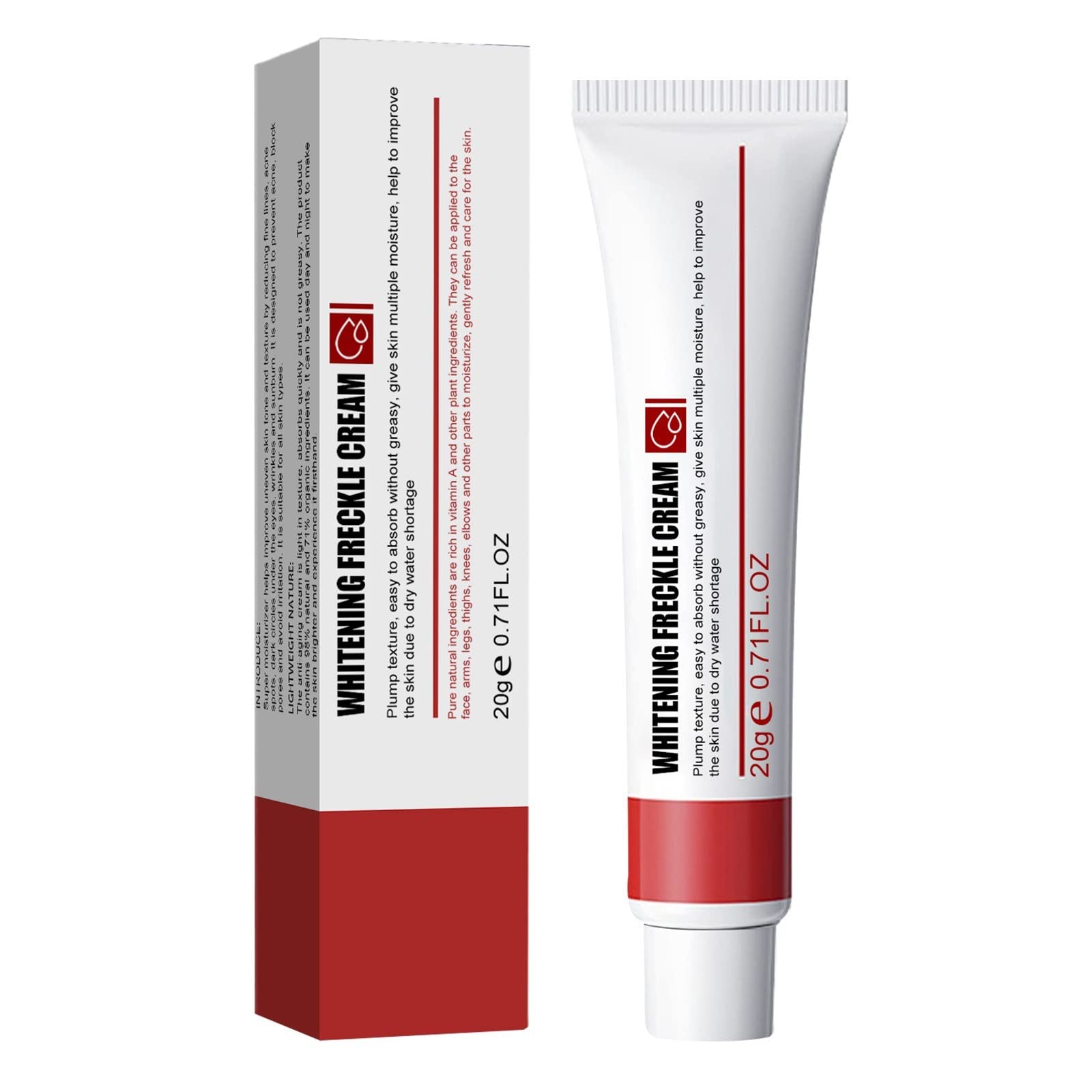 Effective Face Whitening Cream - Freckle, Acne Scar & Wrinkle Removal - Dark Spot Corrector for Melasma & Hyperpigmentation - Moisturizing Anti-Aging Treatment - Luxury Skincare Gift for Men (Size B) - Perfect for Daily Use & Travel Skincare Routine