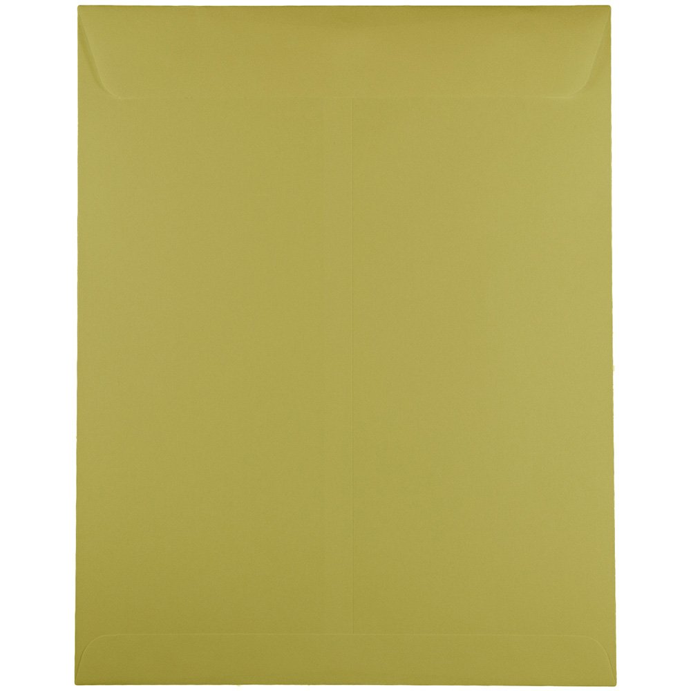 JAM PAPER 10 x 13 Open End Catalog Premium Envelopes - Chartreuse Green - Bulk 250/Box - Perfect for Business Mailings, Marketing Materials & Office Documents