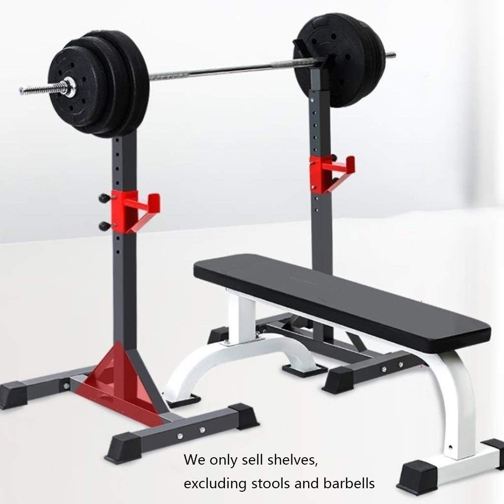 Adjustable Height Barbell Rack for Home Gym - Squat Rack, Bench Press & Weight Training Equipment - Perfect for Indoor Strength Training & Fitness Workouts