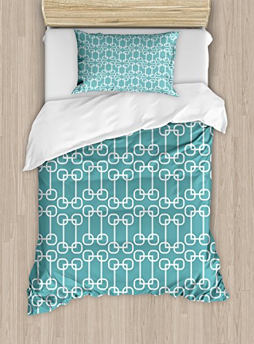 Petrol Blue and White
