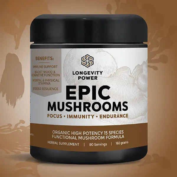 Epic Mushrooms - Premium Organic Gourmet Mushrooms for Cooking & Health | Perfect for Soups, Salads, Pasta & Vegan Recipes