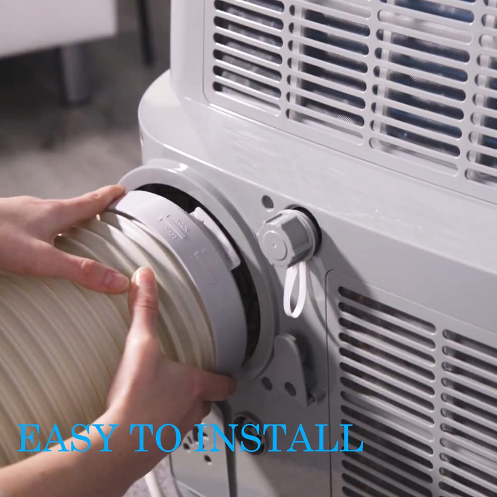 5.9 Inch Portable Air Conditioner Exhaust Hose Coupler Window Adapter - Universal A/C Connector for Round Air Conditioning Exhaust Ports | Perfect for Home, Office & RV Cooling
