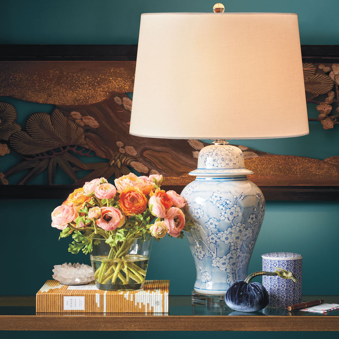 Elegant Plum Blossom LED Table Lamp - Romantic Home Decor for Bedroom, Living Room & Office - Perfect Night Light and Gift Idea