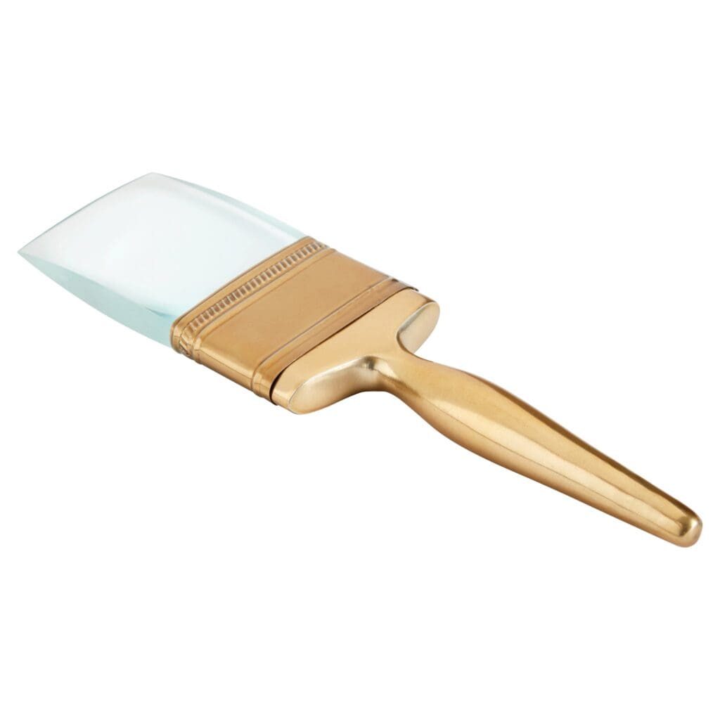 Cyan Design 11168 Gold Brush Sculpture - Handcrafted Home Decor for Living Room, Bedroom & Office - Elegant Decorative Accent Piece for Shelf, Mantel or Tabletop