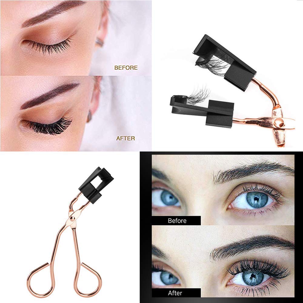 NILSTOREY Magnetic Eyelash Applicator Tool - Easy Clip-On Magnetic Lashes with Pearl Hair Clip for Effortless Application | Perfect for Daily Wear, Special Occasions & Makeup Beginners