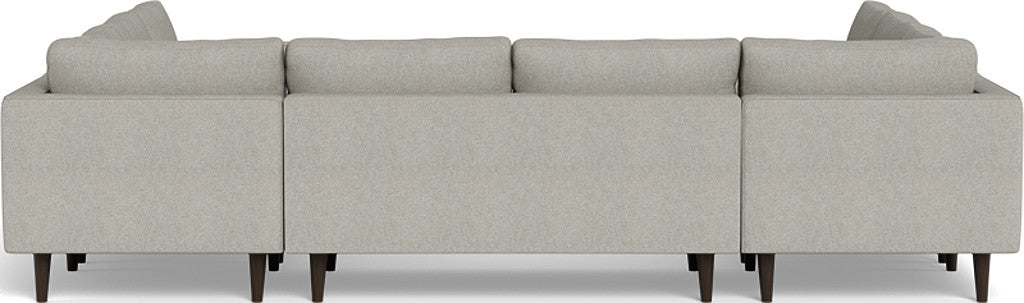 Ladybird 134 U-Shaped Sectional Sofa - Modern L-Shaped Couch for Living Room, Family Room & Home Theater - Soft Fabric, Comfortable Seating for Relaxing & Entertaining
