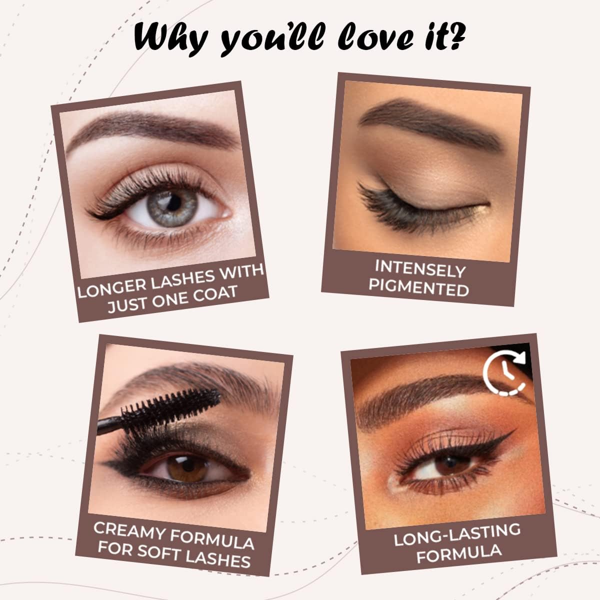 Syfer Dense Mascara - Lengthening, Smudge Proof & Water Resistant | Liquid Lash Extending Tubing Formula | No Clumps, No Flakes | Full-Size Black Mascara for Women (9ml) | Perfect for Daily Wear, Special Occasions & Water Activities