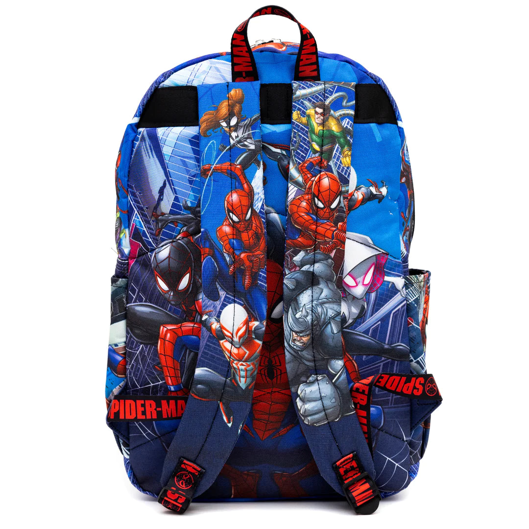 Spider-Man 17 Inch Superhero Backpack for School, Travel & Cosplay | Lightweight Durable Kids & Adults Bookbag