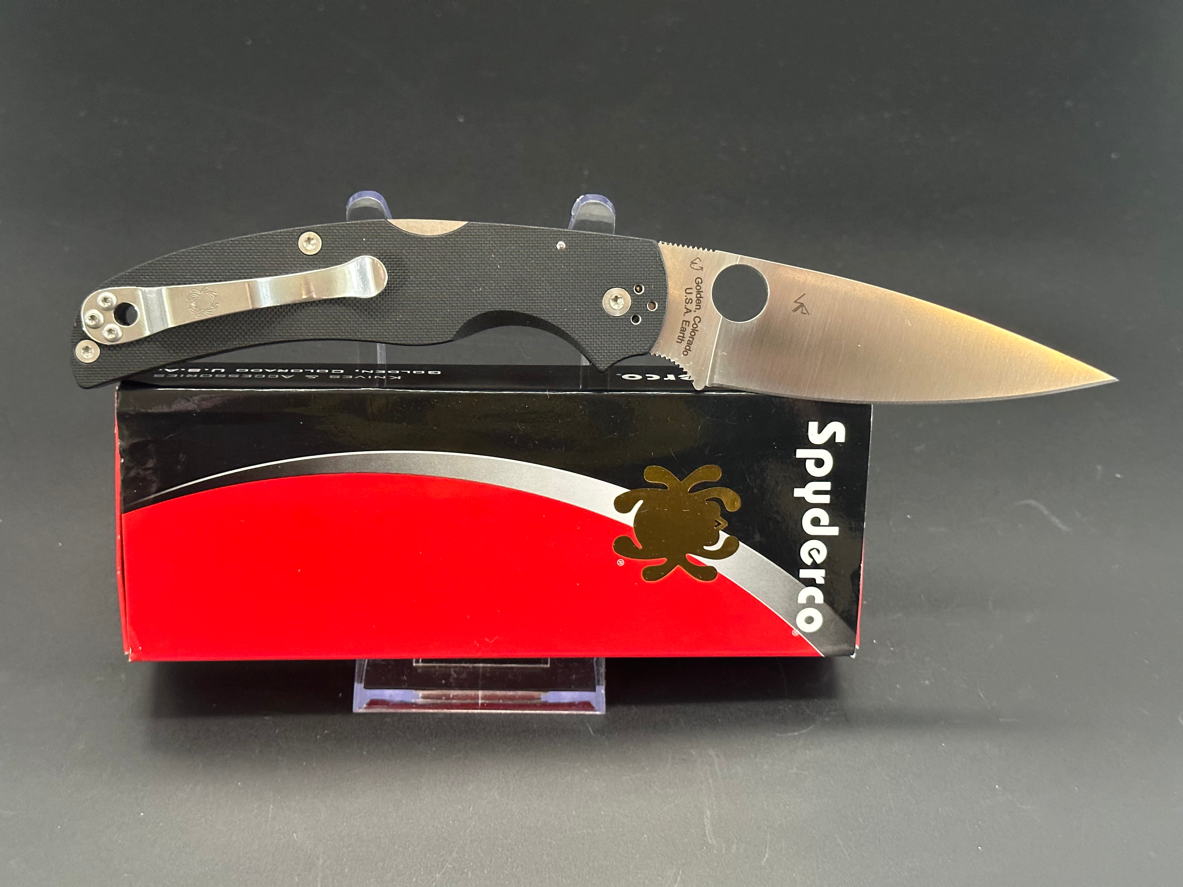 Spyderco Native Chief Folding Knife - Premium EDC Pocket Knife with CPM-S30V Steel Blade for Outdoor, Camping & Everyday Carry