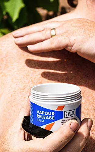 Bullet & Bone Vapour Release Balm 100ml - Soothing Muscle Relief for Athletes & Active Lifestyles - Perfect for Post-Workout Recovery & Stress Relief