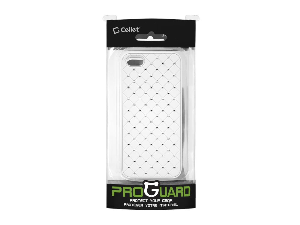Cellet Crystals Proguard Protective Case for Apple iPhone 5 - Slim Clear White Cover with Shock Absorption | Perfect for Everyday Use, Travel & Outdoor Activities