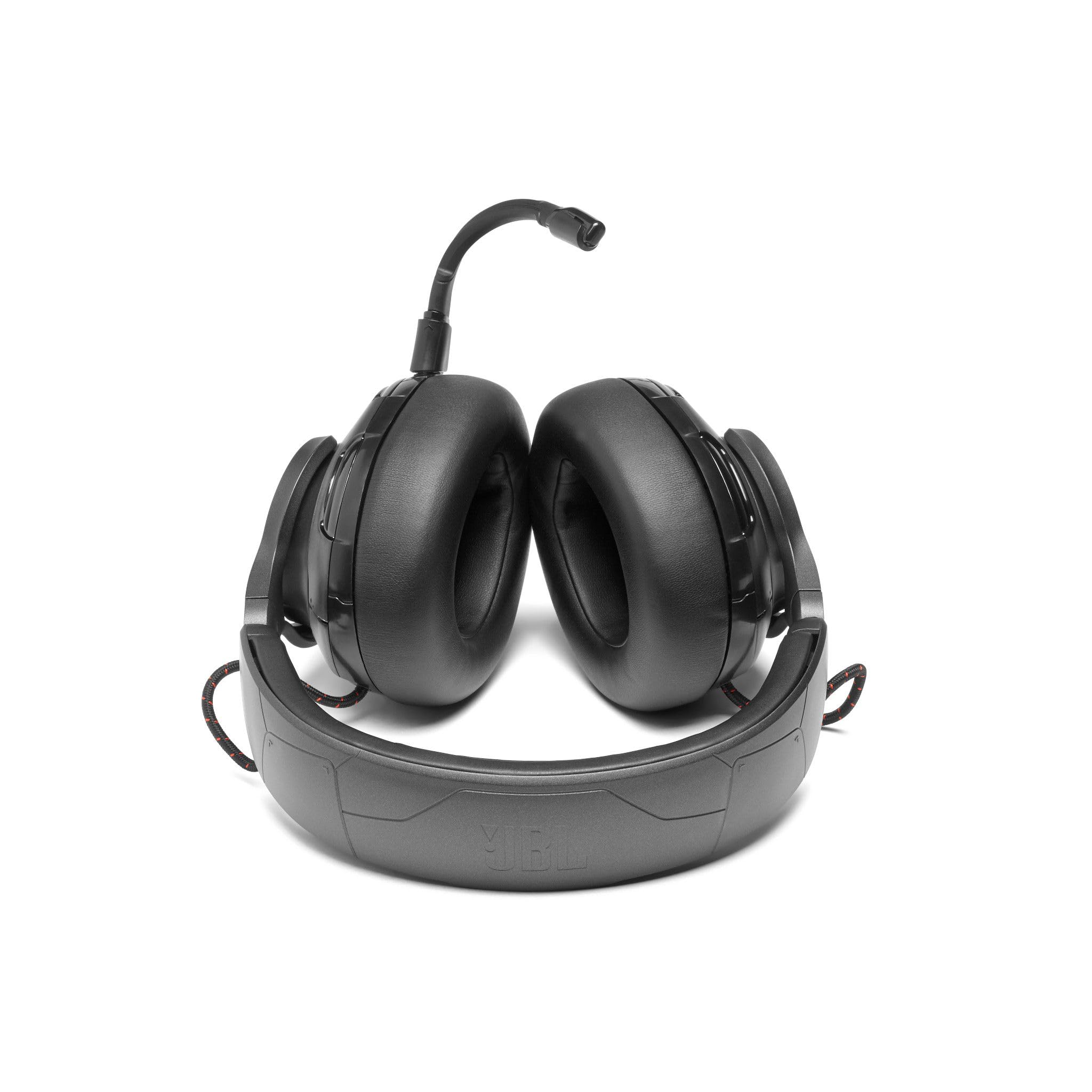 JBL Quantum ONE Over-Ear USB Wired Gaming Headset with Head Tracking & QuantumSPHERE 360 Technology - Noise Cancelling Mic for PC, PS4, PS5, Xbox Series X/S - Perfect for Competitive Gaming & Immersive Audio Experience