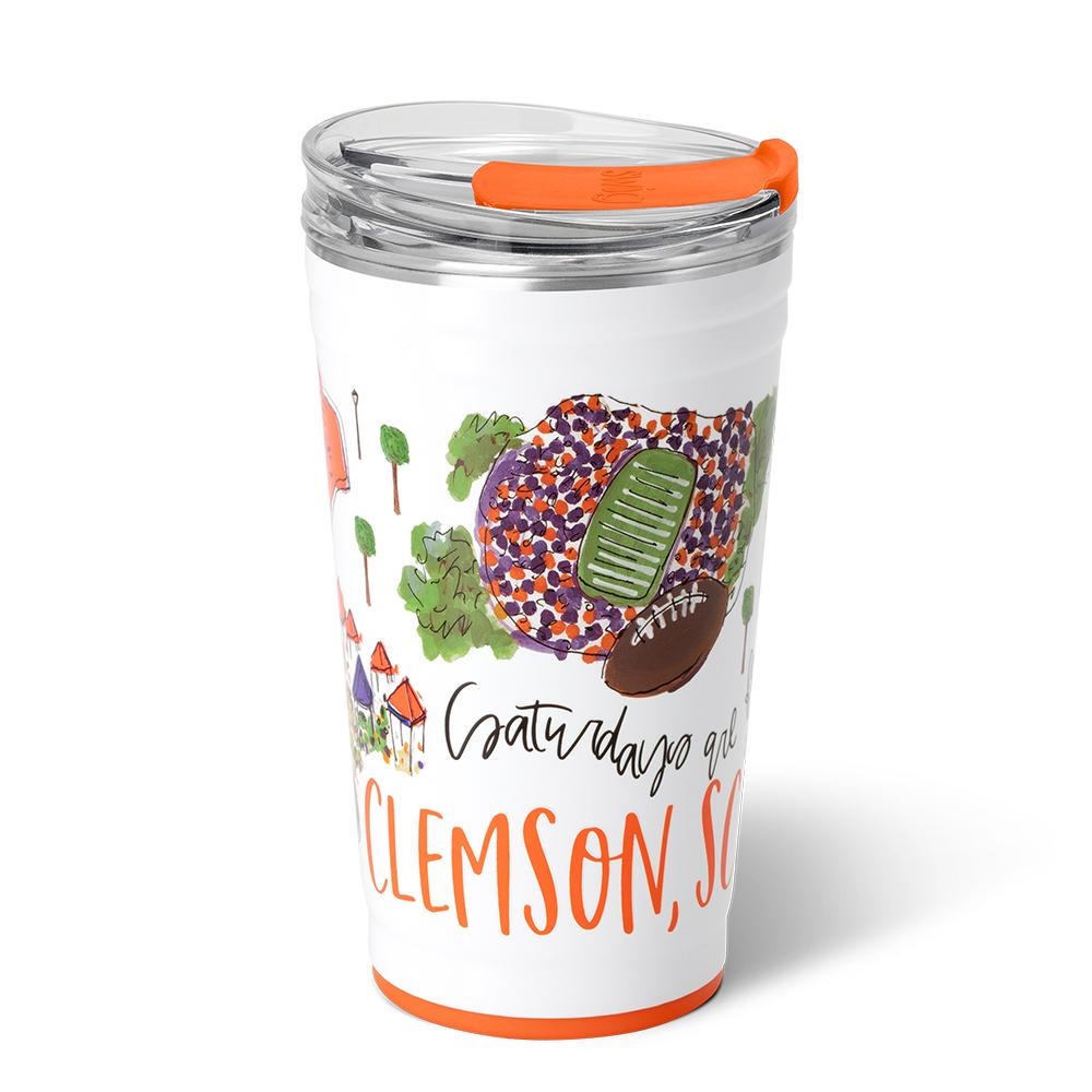24oz Clemson Party Cup - Perfect for Game Days, Tailgates & College Parties | Durable & Reusable Drinking Cup
