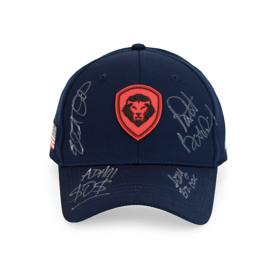 PBD Podcast Home Team Autographed Navy Snapback Hat - Official Merchandise for Fans - Perfect for Collectors, Sports Events & Daily Wear