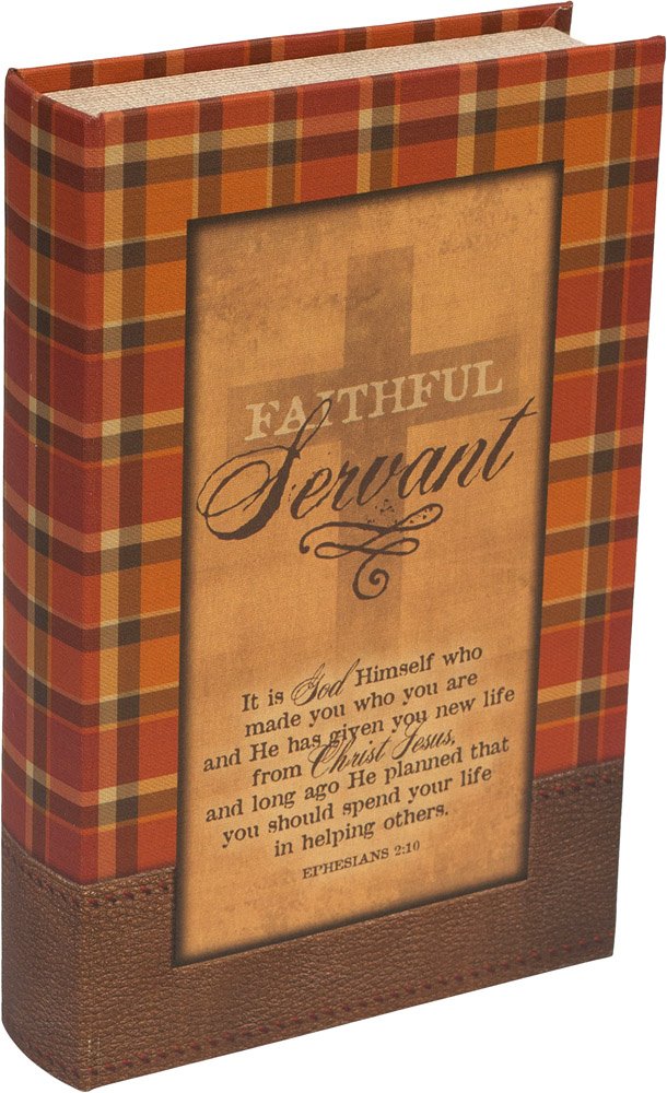 6.5x10.25 Inch Faithful Servant Wooden Desk Organizer Box - Perfect for Office, Home & School Supplies Storage (6.5