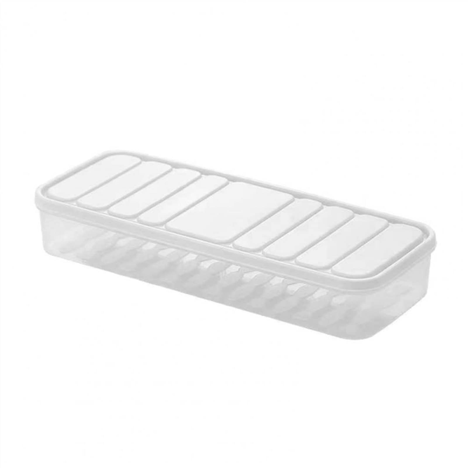 NFEGSIYA Dumpling Storage Box - Food Grade Refrigerator Organizer for Home Kitchen, BPA-Free Plastic Fridge Containers for Dumplings, Leftovers & Meal Prep (White, Large Size) - Perfect for Freezing, Storing & Organizing in Refrigerator
