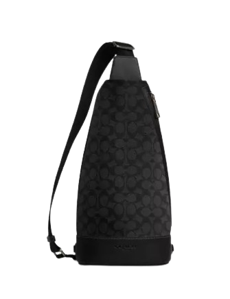 Coach Dominic Sling Pack Crossbody Bag - Signature Canvas Leather Shoulder Bag for Men & Women | Perfect for Travel, Work & Everyday Use