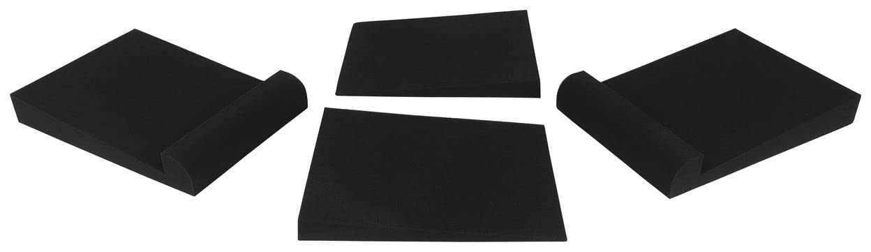Rockville APM8B 8 Inch 500W Powered Studio Monitor Speakers with Stands, Isolation Pads & Headphones - Professional Audio Setup for Home Recording, DJing, Music Production