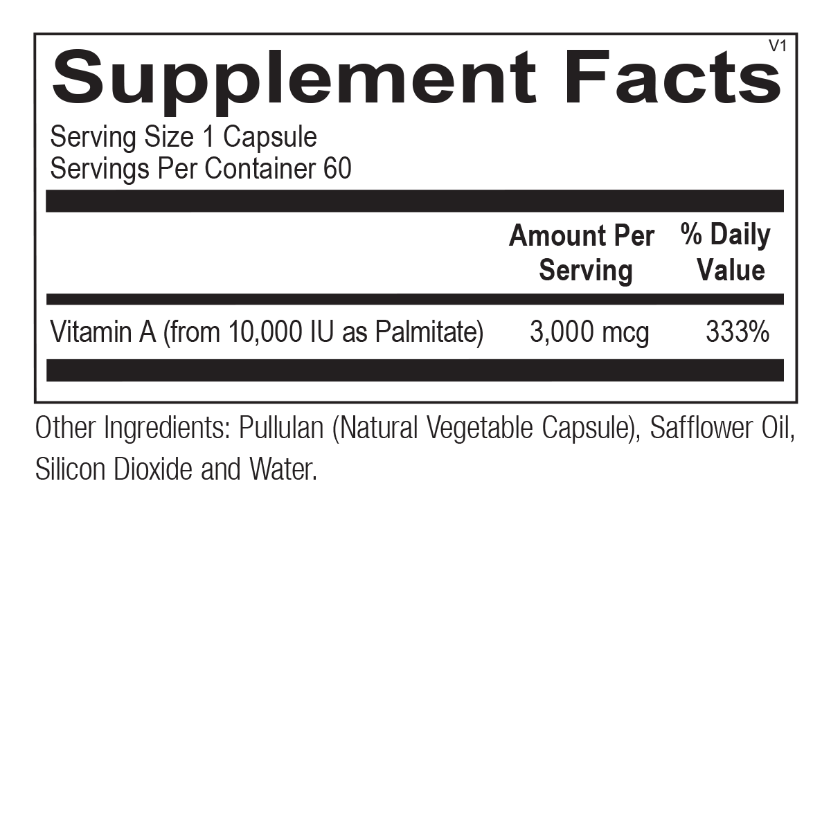 Vitamin A 10,000 IU Softgels - High Potency Supplement for Immune Support & Eye Health - Perfect for Daily Wellness & Skin Care Routine