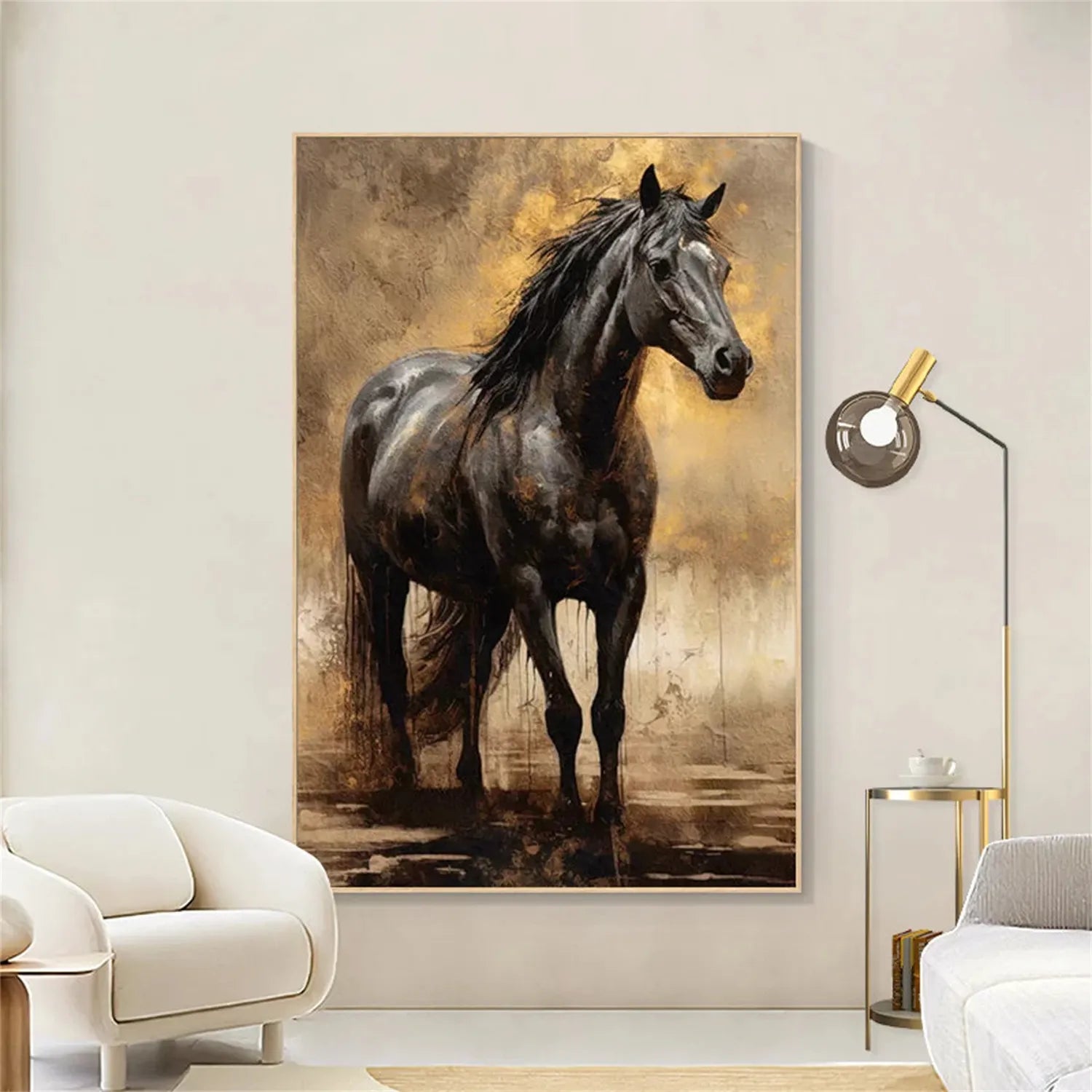 Animal Art Painting #AP056 - Handmade Wildlife Canvas Art for Home & Office Decor | Perfect for Living Room, Bedroom, and Gift Giving