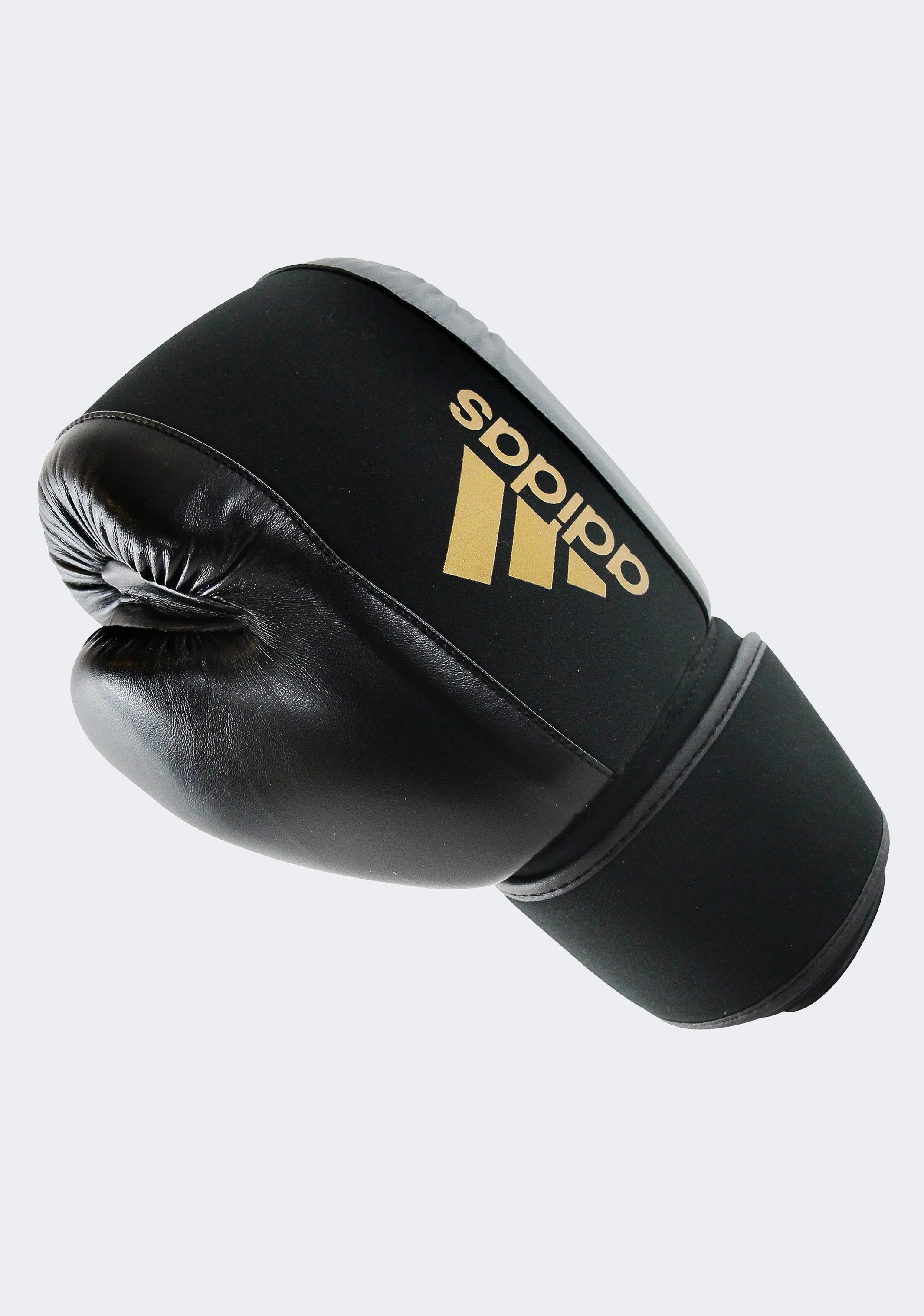 Adidas Women's Washable Boxing Gloves - Black & Gold Training Gloves for Kickboxing, MMA, Fitness & Home Workouts