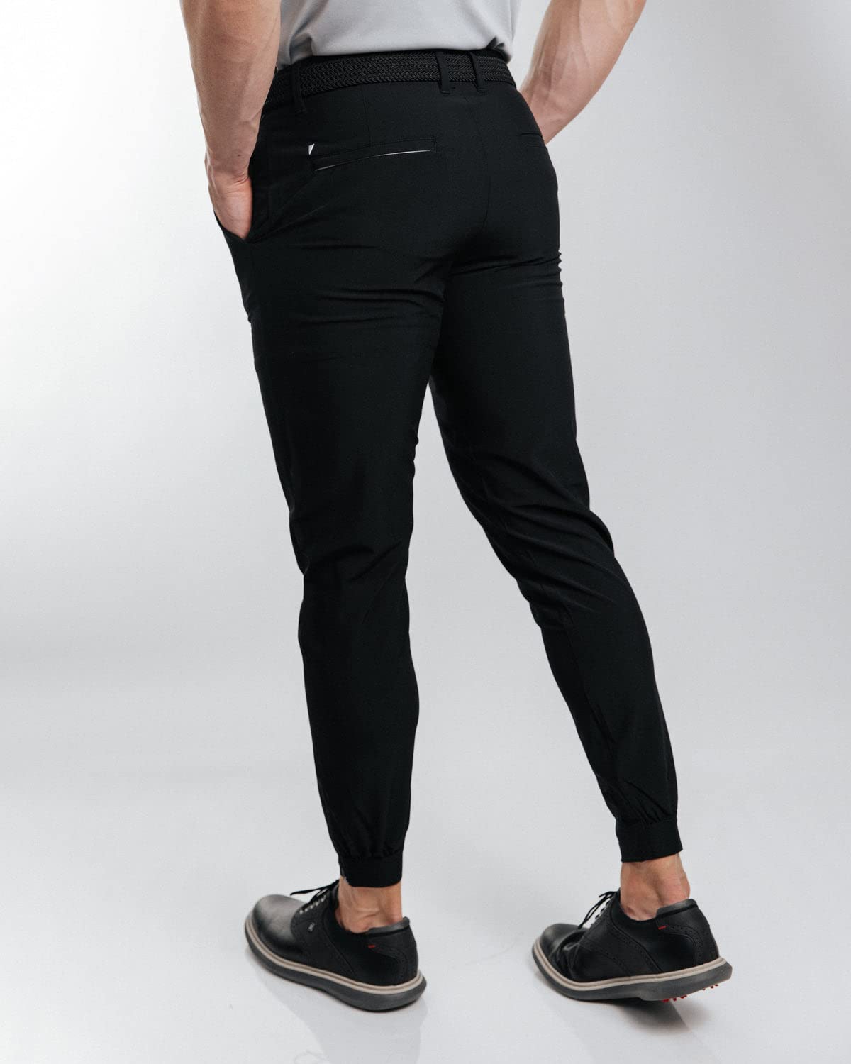 Primo Golf Jogger Pants for Men - Lightweight 4-Way Stretch Golf Trousers with 4 Pockets, Inner Gel Waistband & Elastic Ankle Cuffs - Perfect for Golfing, Casual Wear & Outdoor Activities