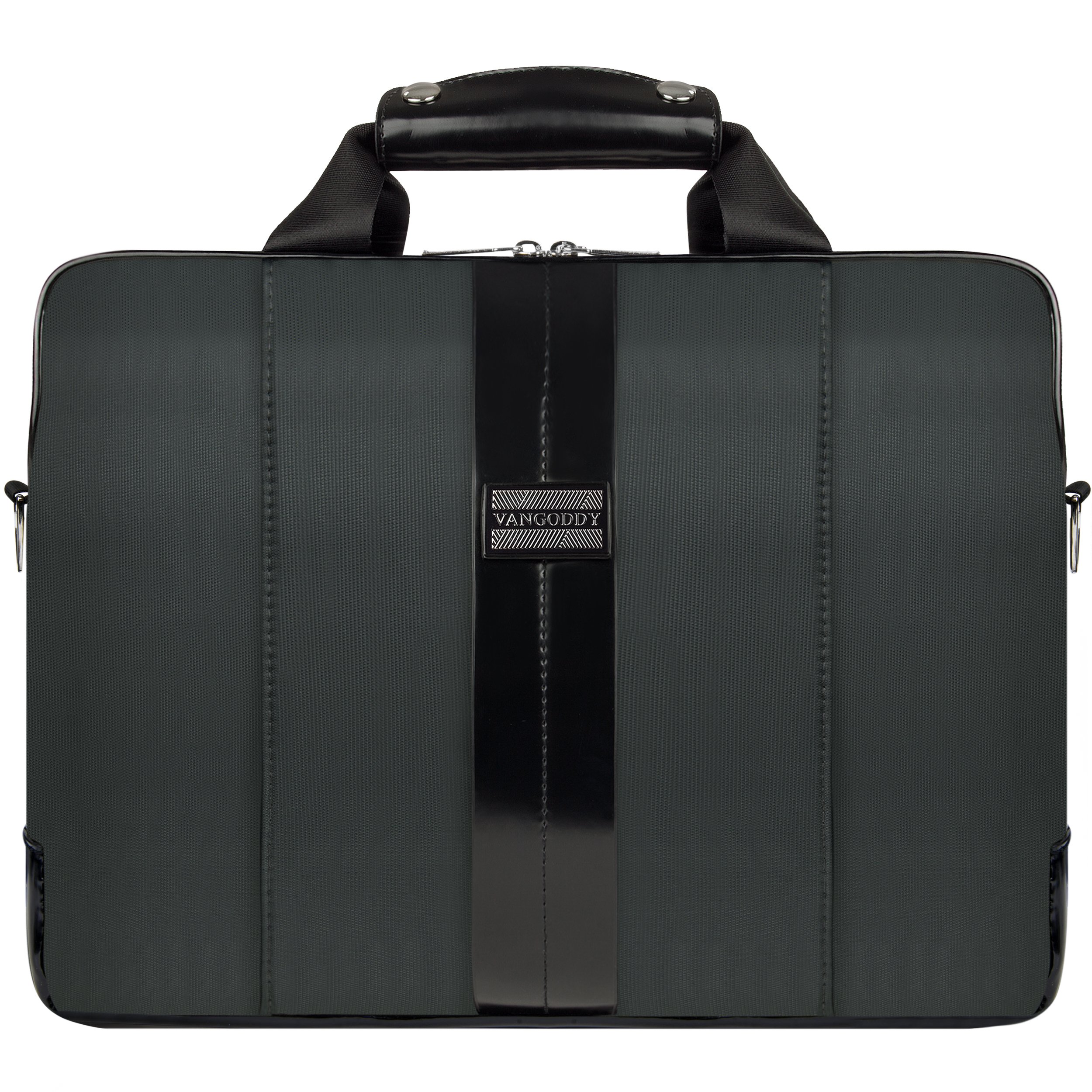 Premium VanGoddy Charcoal Gray Laptop Messenger Bag - Fits Apple iPad Pro, MacBook Air & Pro 11-13.5 Inch - Stylish & Durable Work & College Commuter Bag