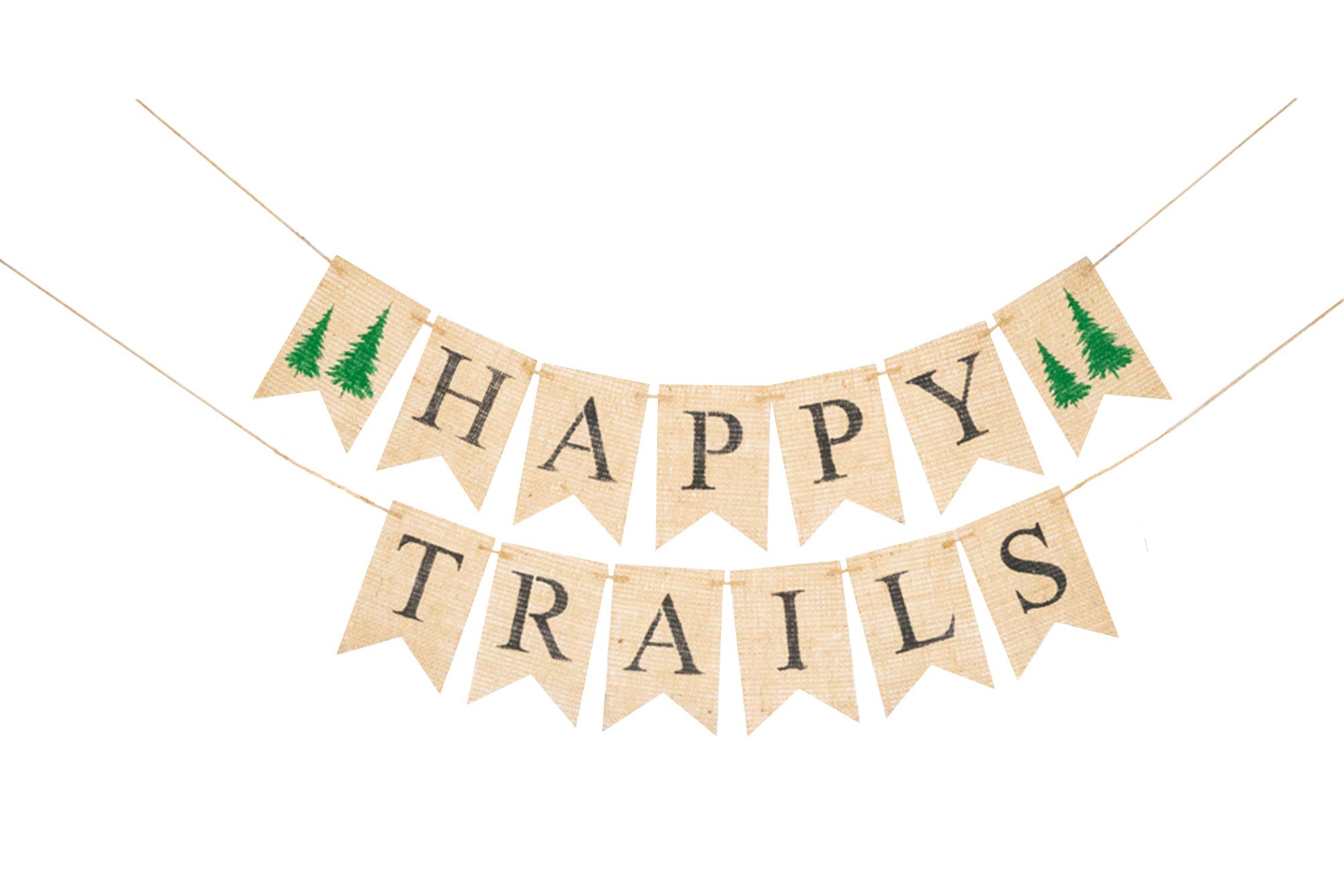 Happy Trails Banner - Perfect for Going Away Party Decorations, Retirement, Farewell & Goodbye Celebrations - Ideal for Home, Office or Outdoor Events