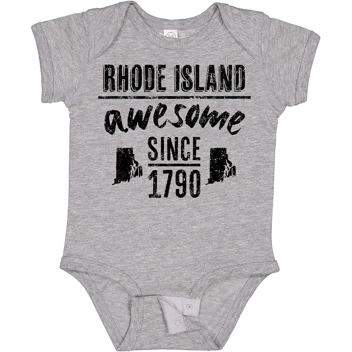 Inktastic Rhode Island Awesome Since 1790 Baby Bodysuit - Soft Cotton Infant Onesie for Boys & Girls - Perfect for Newborn Gifts, Family Outings & State Pride