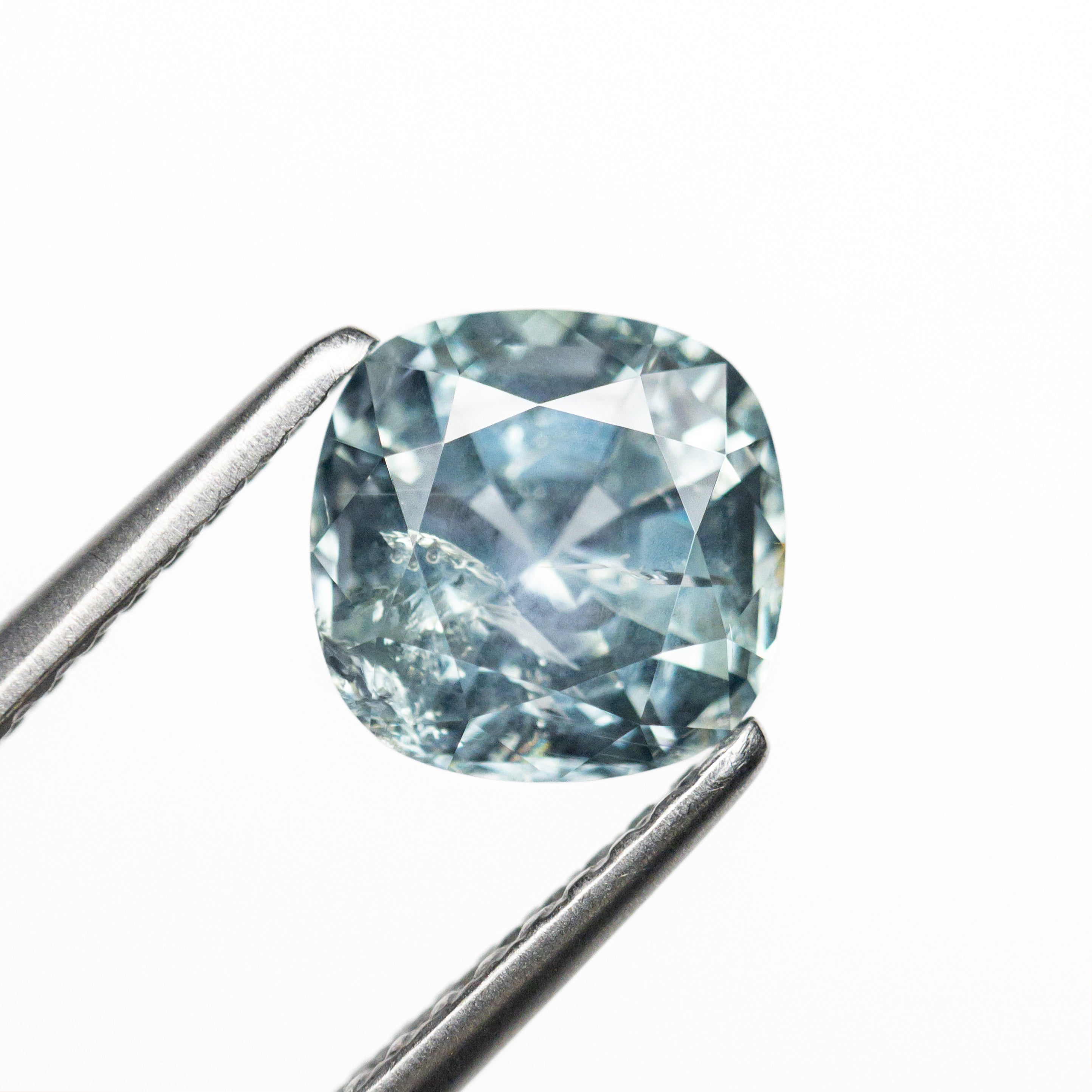 2.19ct Cushion Brilliant Blue Sapphire Gemstone (6.92x6.88x5.30mm) - Natural Loose Stone for Engagement Rings & Jewelry Making