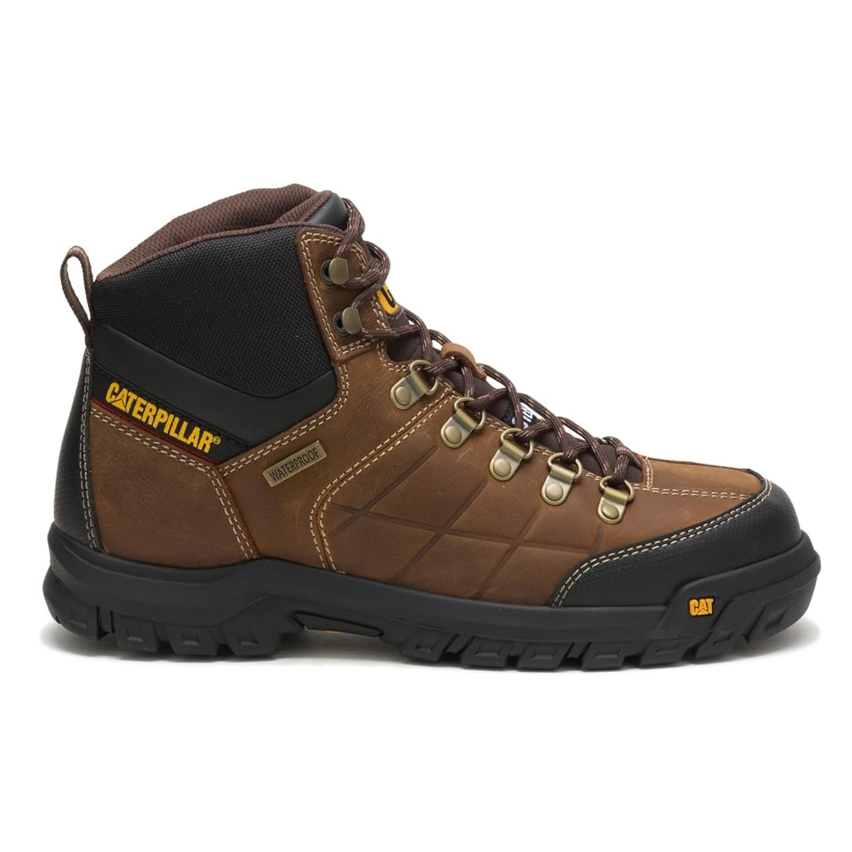 Caterpillar Men's Threshold Waterproof Steel Toe Work Boots - Durable Safety Shoes for Construction, Warehouse & Outdoor Work