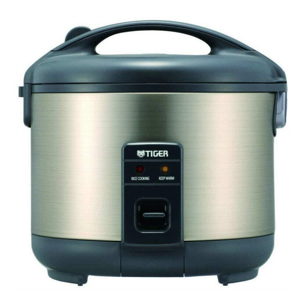 Tiger Stainless Steel 8-Cup Rice Cooker with Non-Stick Surface - Perfect for Home, Dorm & Office Use - Urban Satin Finish