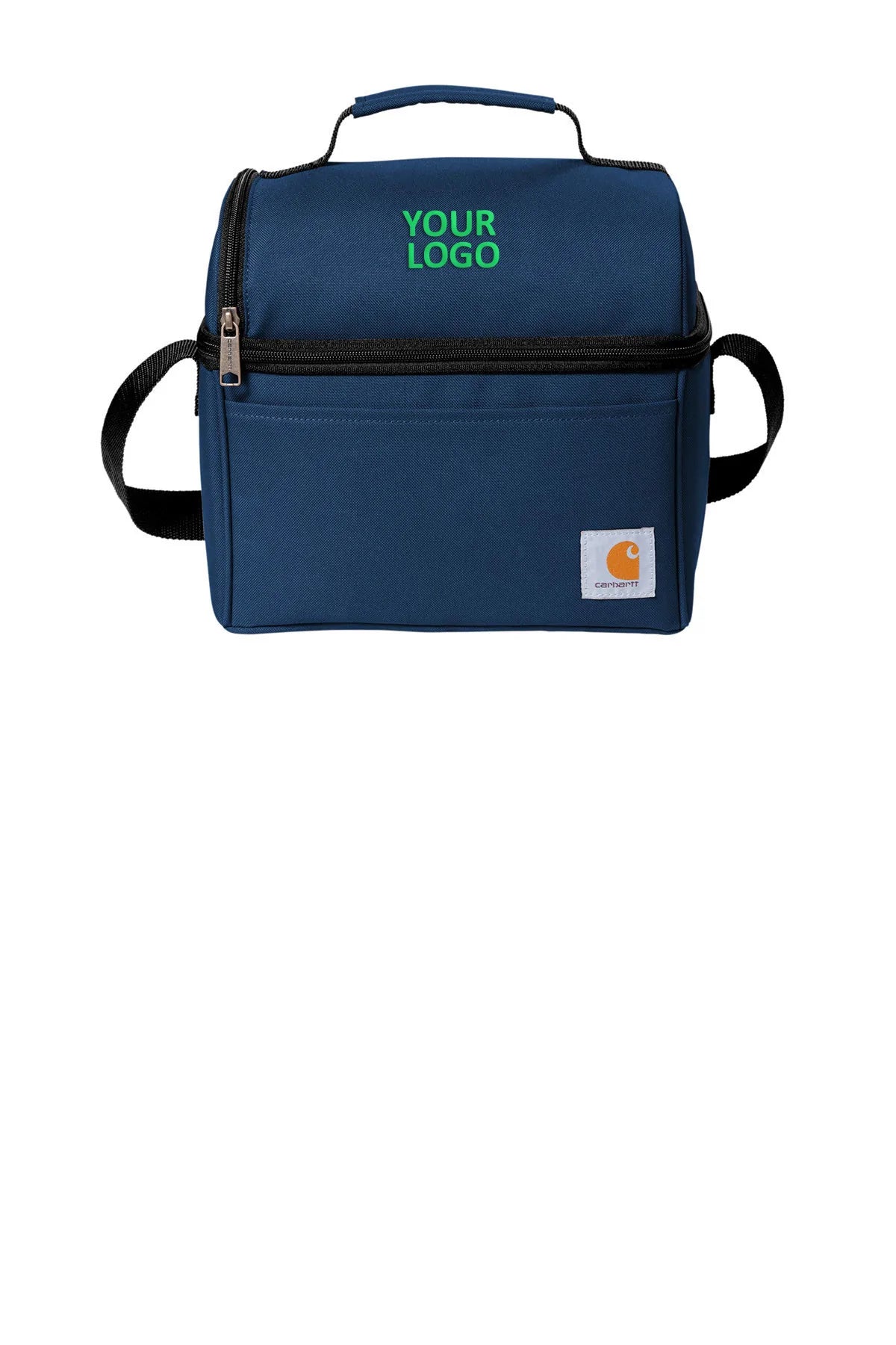 Carhartt Lunch 6 Can Customized Cooler - Navy Blue Insulated Lunch Box for Work, Camping & Outdoor Activities