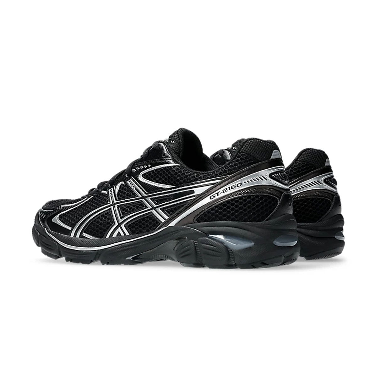 ASICS GT-2160 Running Shoes for Men - Black & Pure Silver - Lightweight Cushioned Sneakers for Jogging, Gym Workouts & Daily Wear