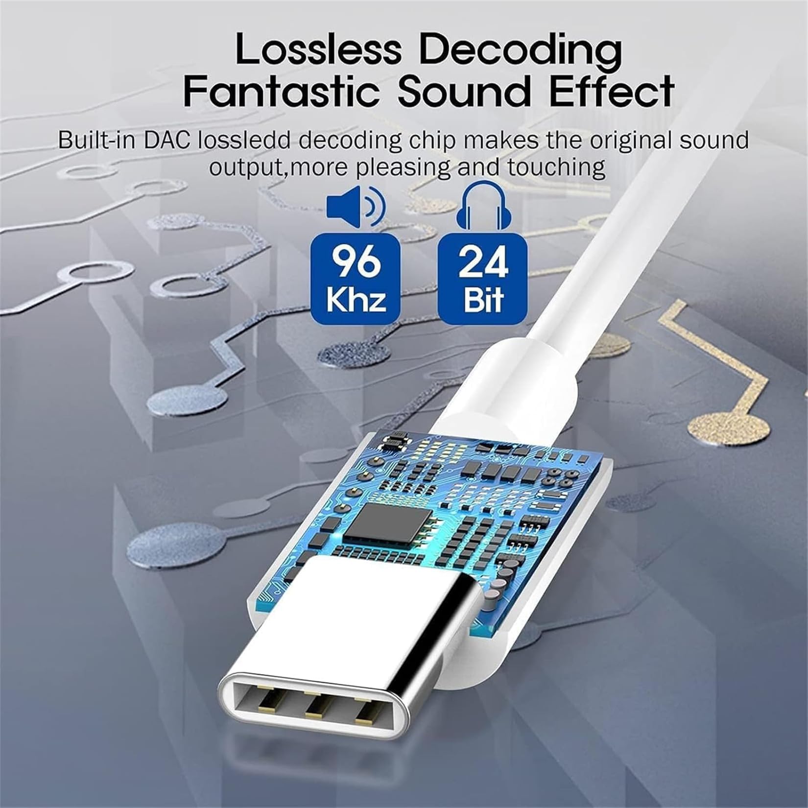 2 Pack USB C to 3.5mm Headphone Jack Adapter - Type C to Aux Audio Dongle Cable for iPhone 15 Pro Max/15 Pro/15 Plus, iPad Pro, MacBook, Galaxy S24/S23/S22 - Perfect for Music, Gaming & Hands-Free Calling