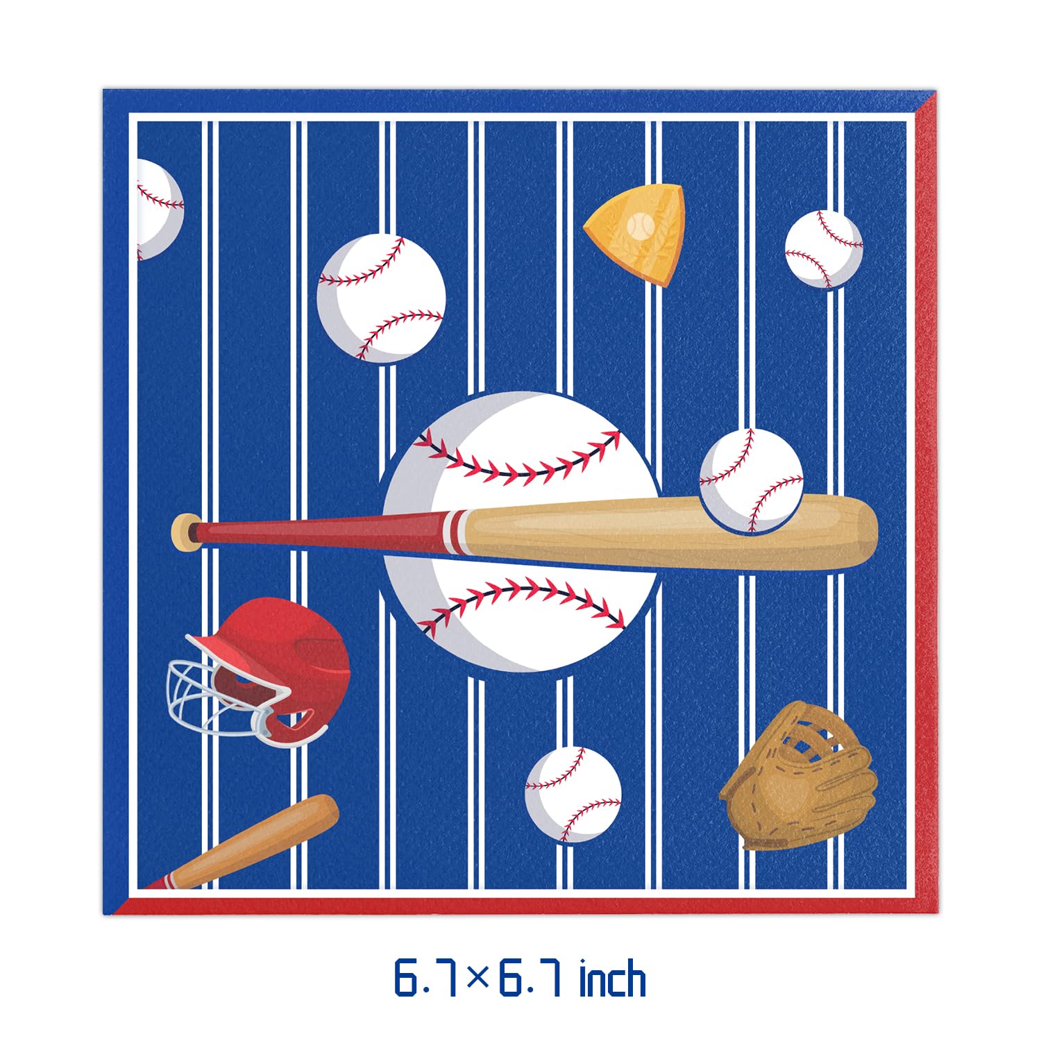 40-Pack Baseball Party Decorations Set - Includes 20 Plates & 20 Napkins for Baseball Themed Birthday Parties, Sports Events, and Team Celebrations - Perfect for Game Day Decor, Little League Parties, and Baseball Fan Gifts