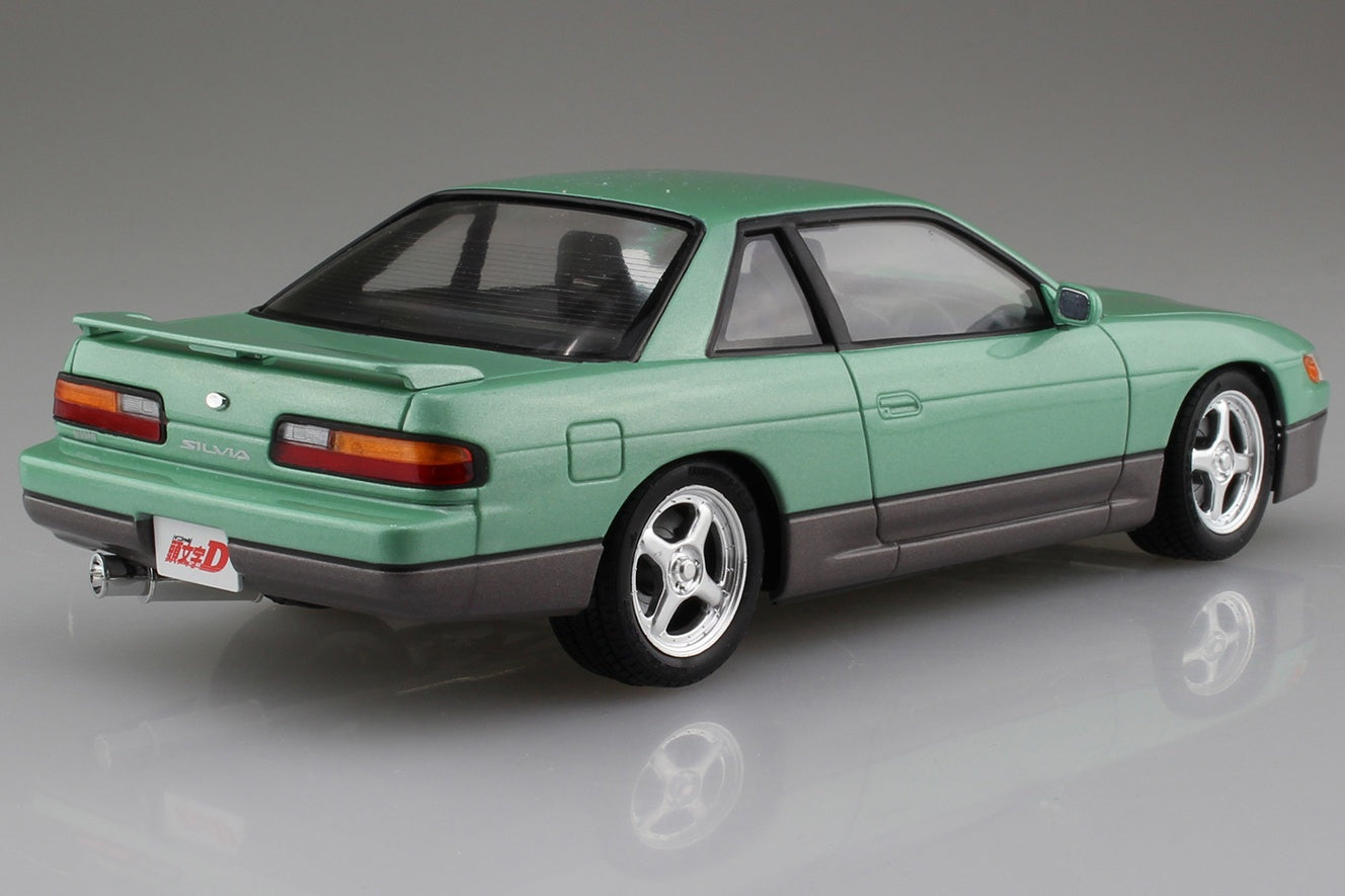 Aoshima 1/24 Scale Initial D Anime Koichiro Iketani S13 Silvia Model Car Kit - Perfect for Anime Fans & Car Enthusiasts Collection & Display