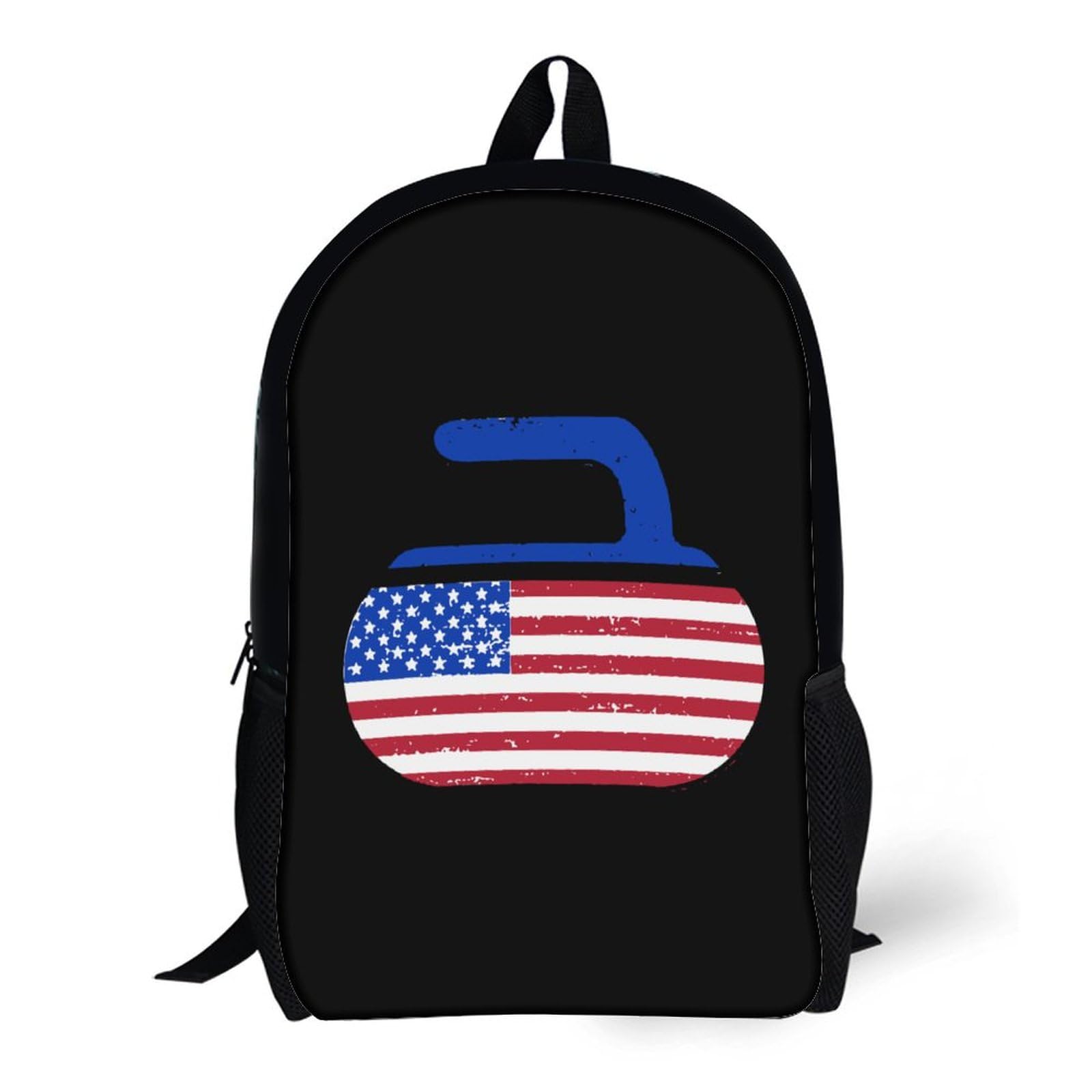 IOEDTHBJ 3D Printed American Flag Backpack - 17 Inch Laptop Backpack for Men & Women, Stylish School & Travel Computer Bag - Perfect for College, Work & Outdoor Adventures