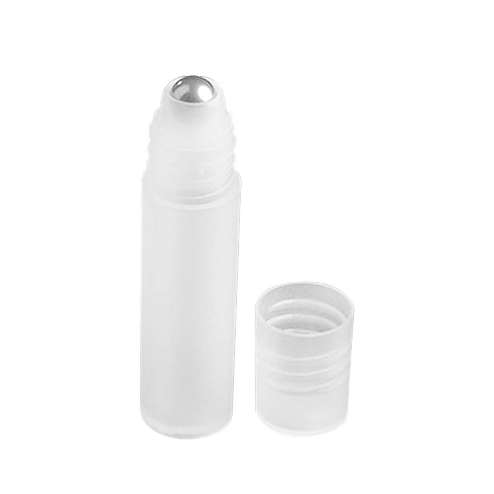 QSBai 5ml/10ml Empty Stainless Steel Roller Ball Bottles for Essential Oils, Perfume & Aromatherapy - Portable & Leak-Proof Travel Size (5ml) - Perfect for DIY Blends, On-the-Go Use & Gift Packaging