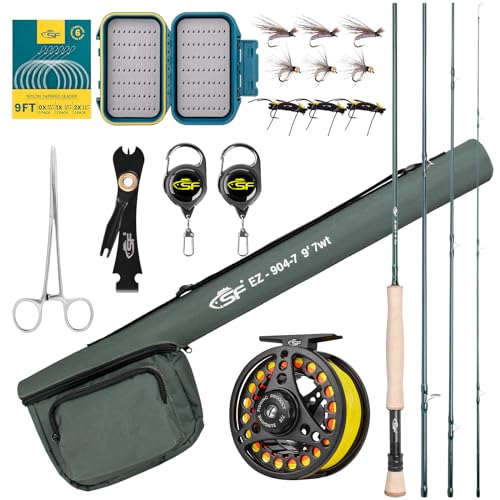 Emerald Green Fly Rod Combo 7wt