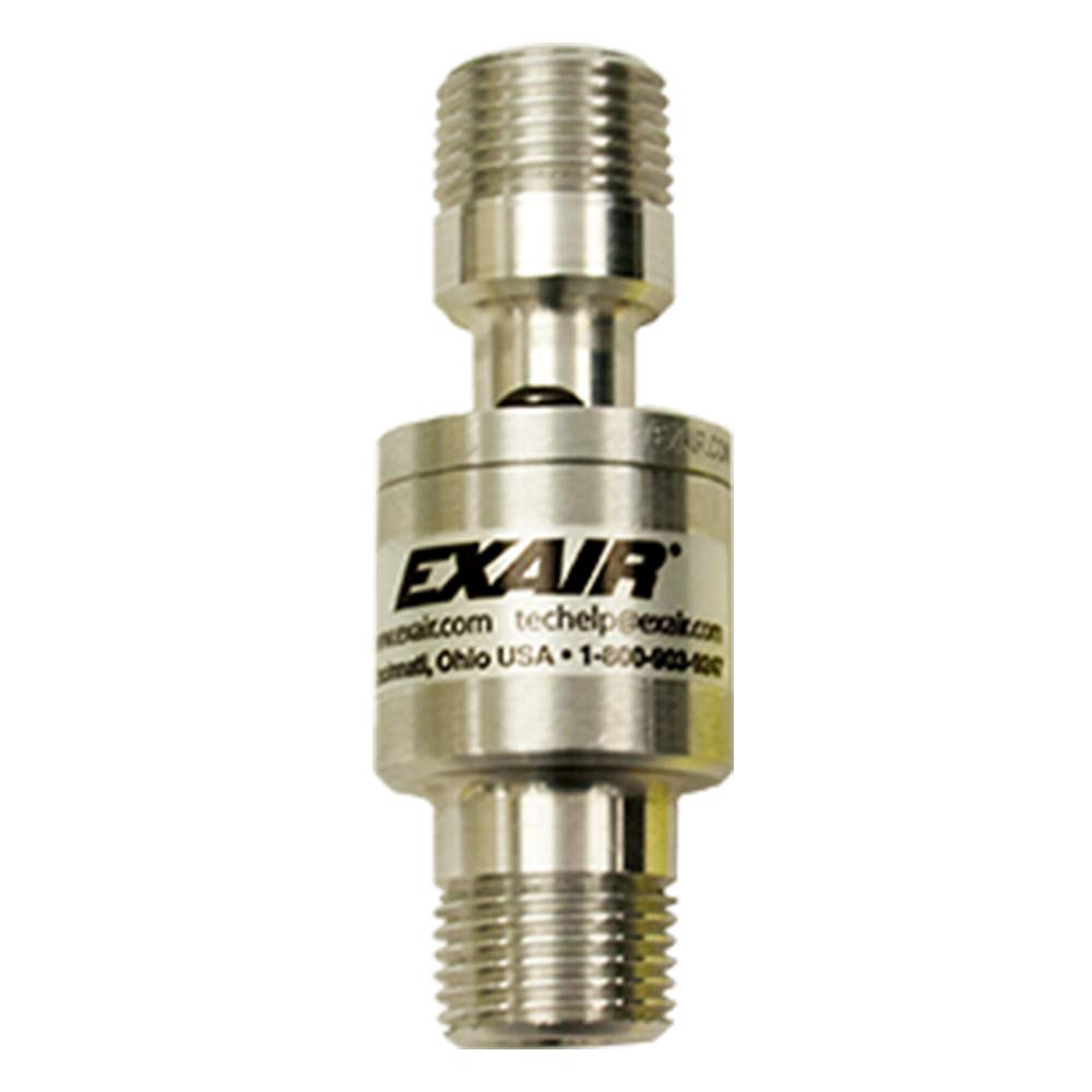 EXAIR 141050 1/2 NPT Stainless Steel Threaded Line Vac - Type 303 Stainless Steel Air Operated Conveyor for Material Handling in Industrial Applications