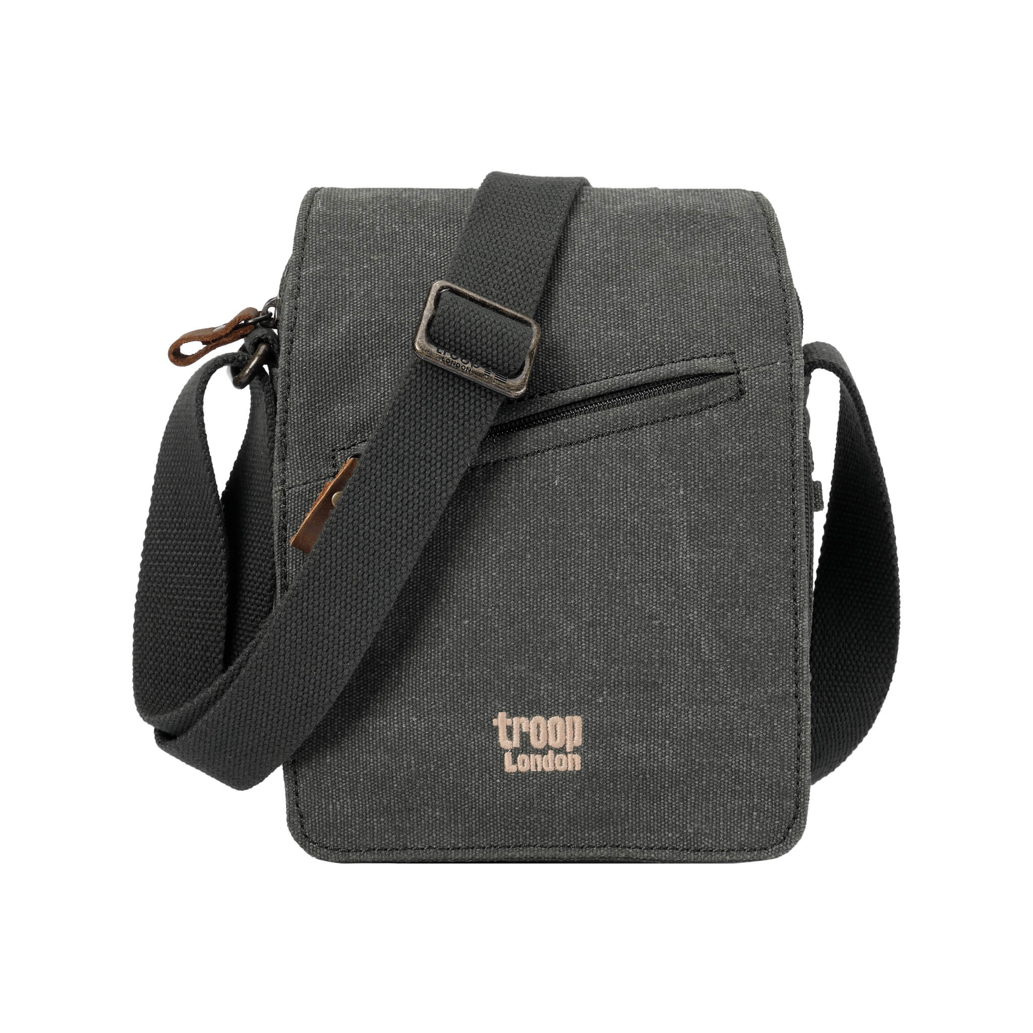 TRP0239 Troop London Classic Canvas Crossbody Bag - Stylish & Durable for Travel, Work & Everyday Use