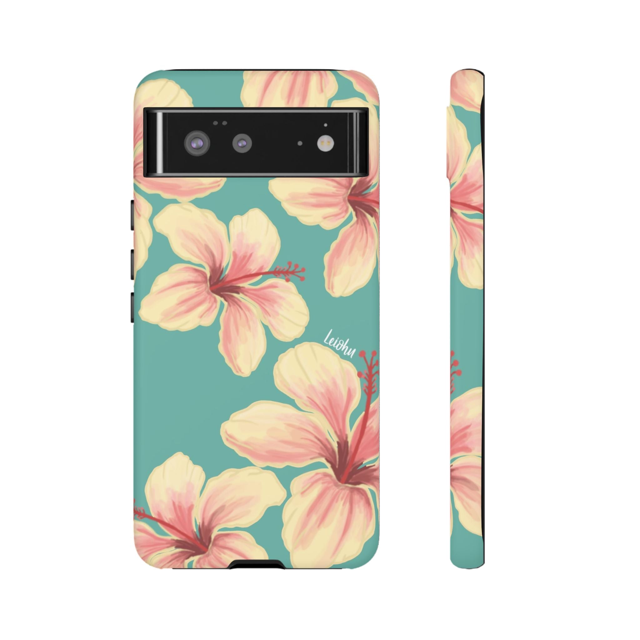 Hibiscus Teal Google Pixel 6 Case - Slim Protective Cover for Google Pixel 6 - Durable & Stylish Phone Case for Everyday Use, Work & Travel